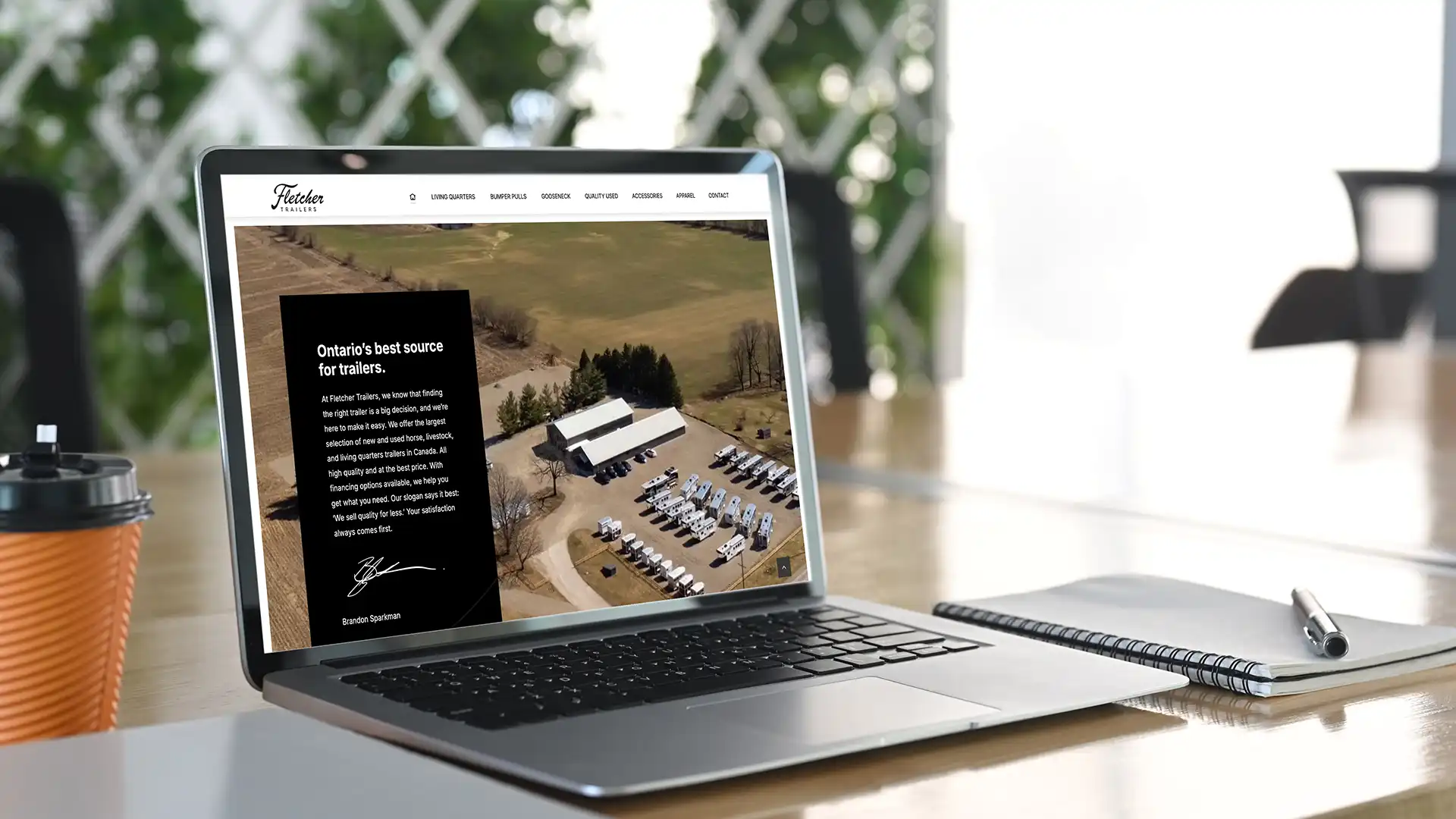 Smashing Pixels Fletcher Trailers website redesign