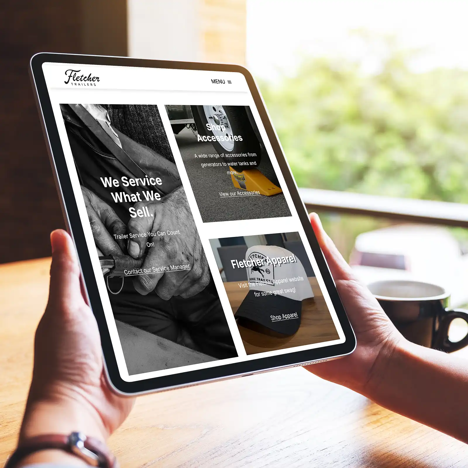 Website design by Smashing Pixels Fletcher Trailers