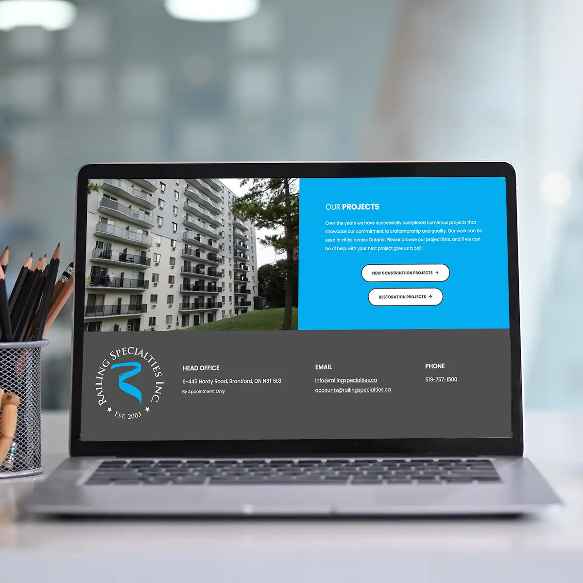 Railing-Specialties-web-design-by-Smashing-Pixels Railing Specialties Web Design By Smashing