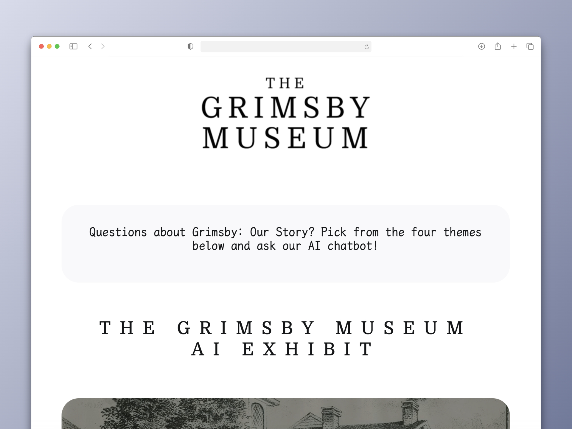 The Grimsby Museum AI Interface The Grimsby Museum Ai Interface