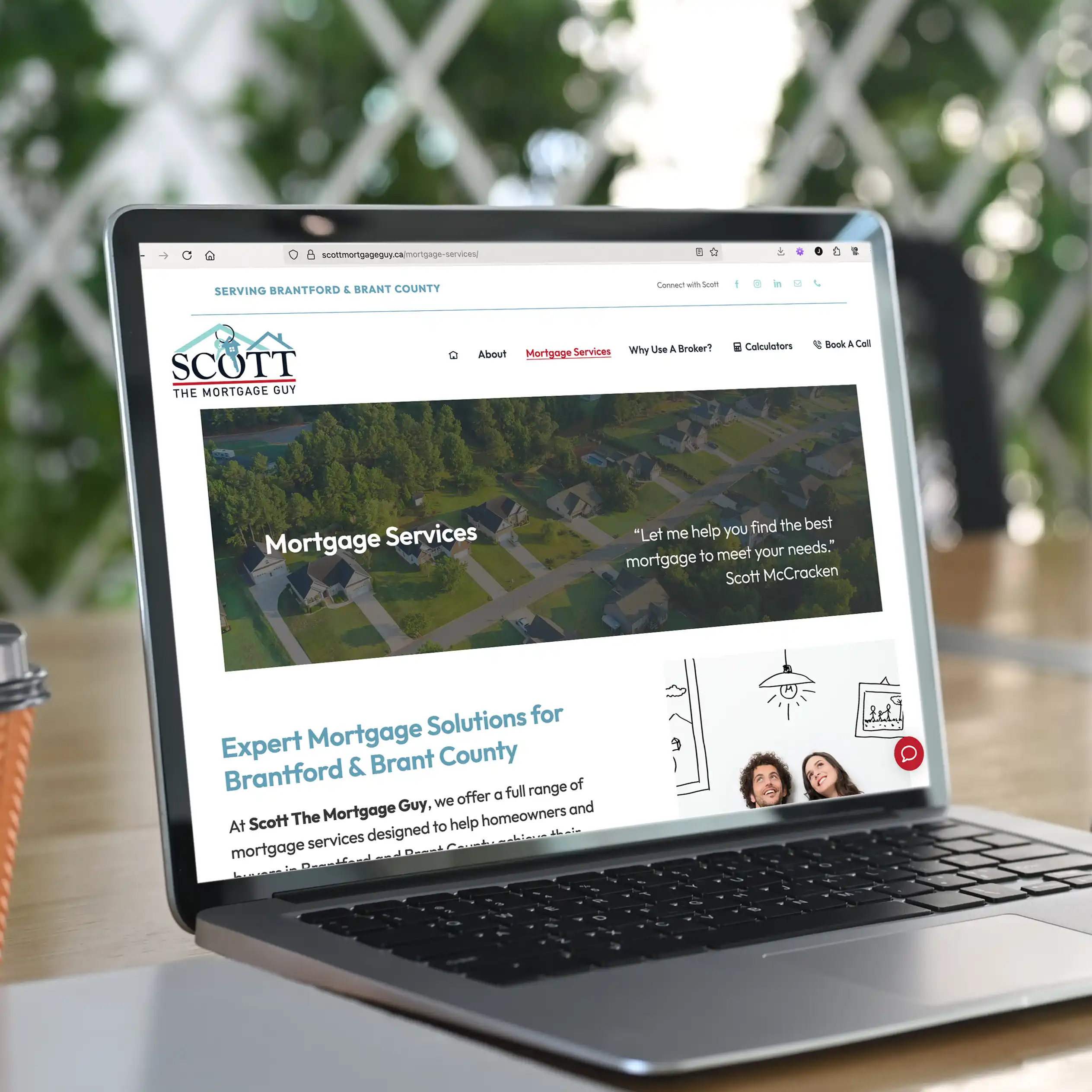 Smashing Pixels Case Study Scott The Mortgage Guy Laptop View