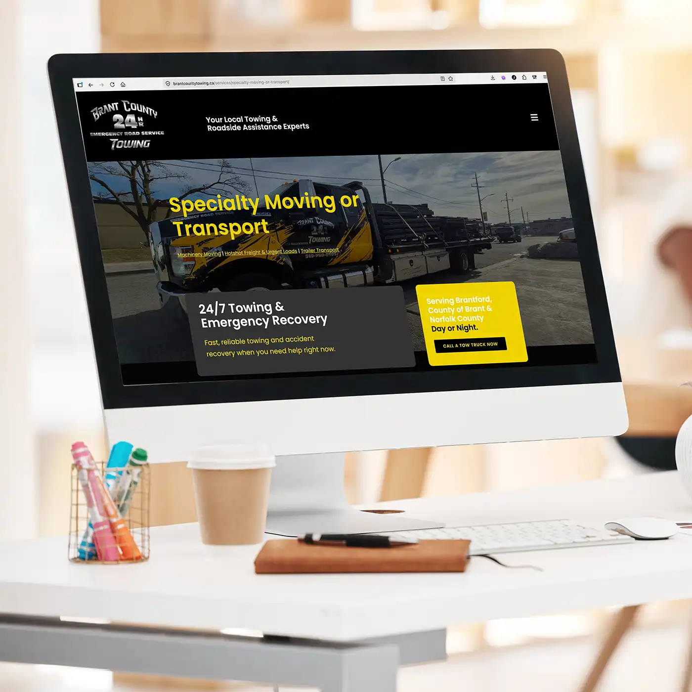 Brant County Towing New Website Design By Smashing