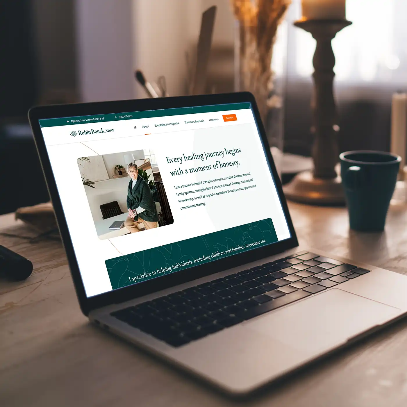 Robin Bouck Msw Therapist New Website Design By Smashing