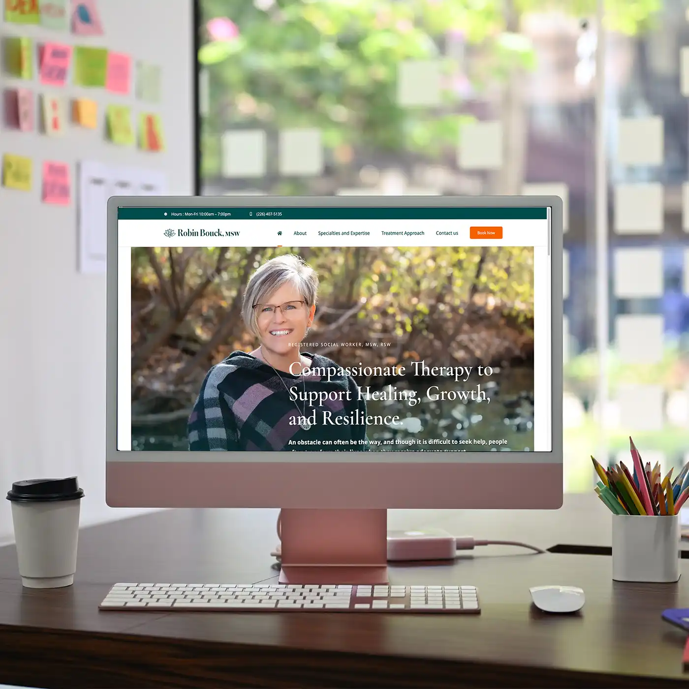 Robin Bouck Therapist New Website Design By Smashing