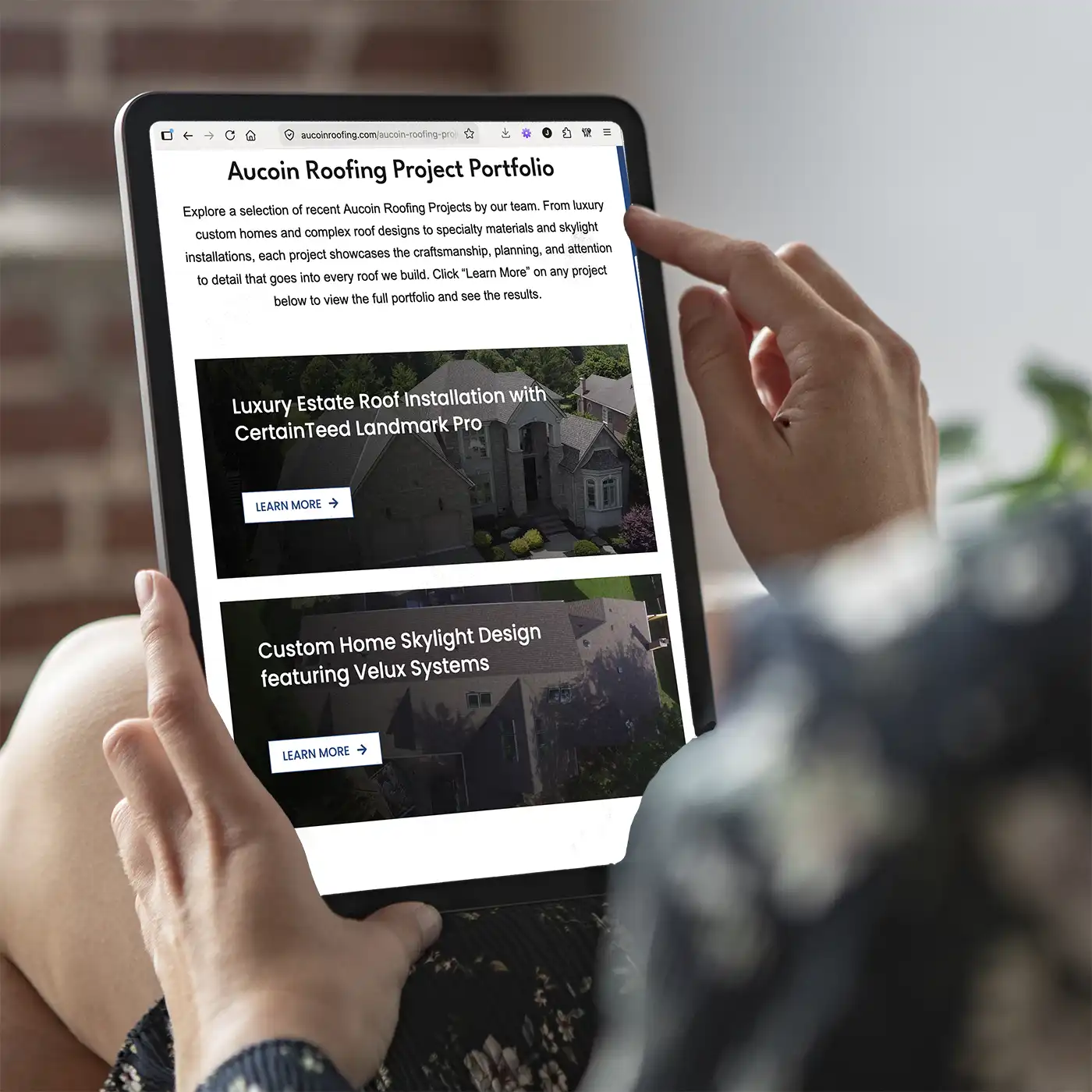 Aucoin Roofing New Website Design Smashing