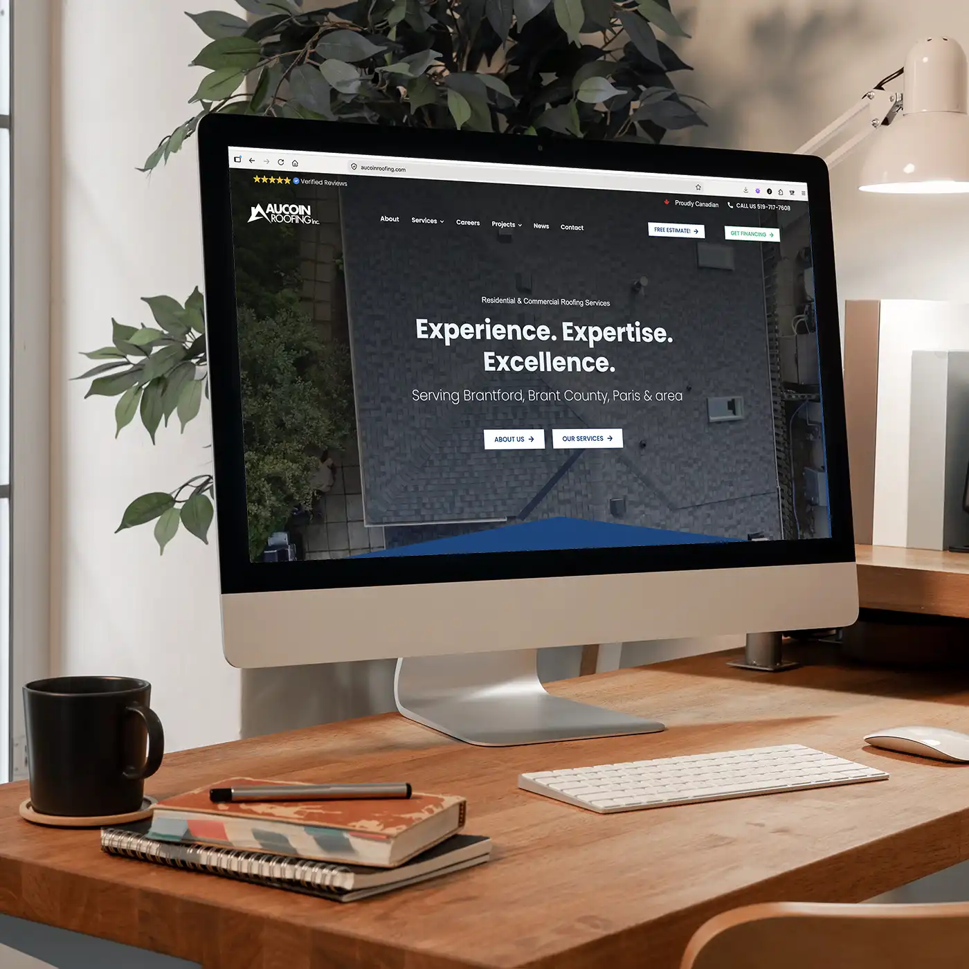 Aucoin Roofing New Website Design By Smashing