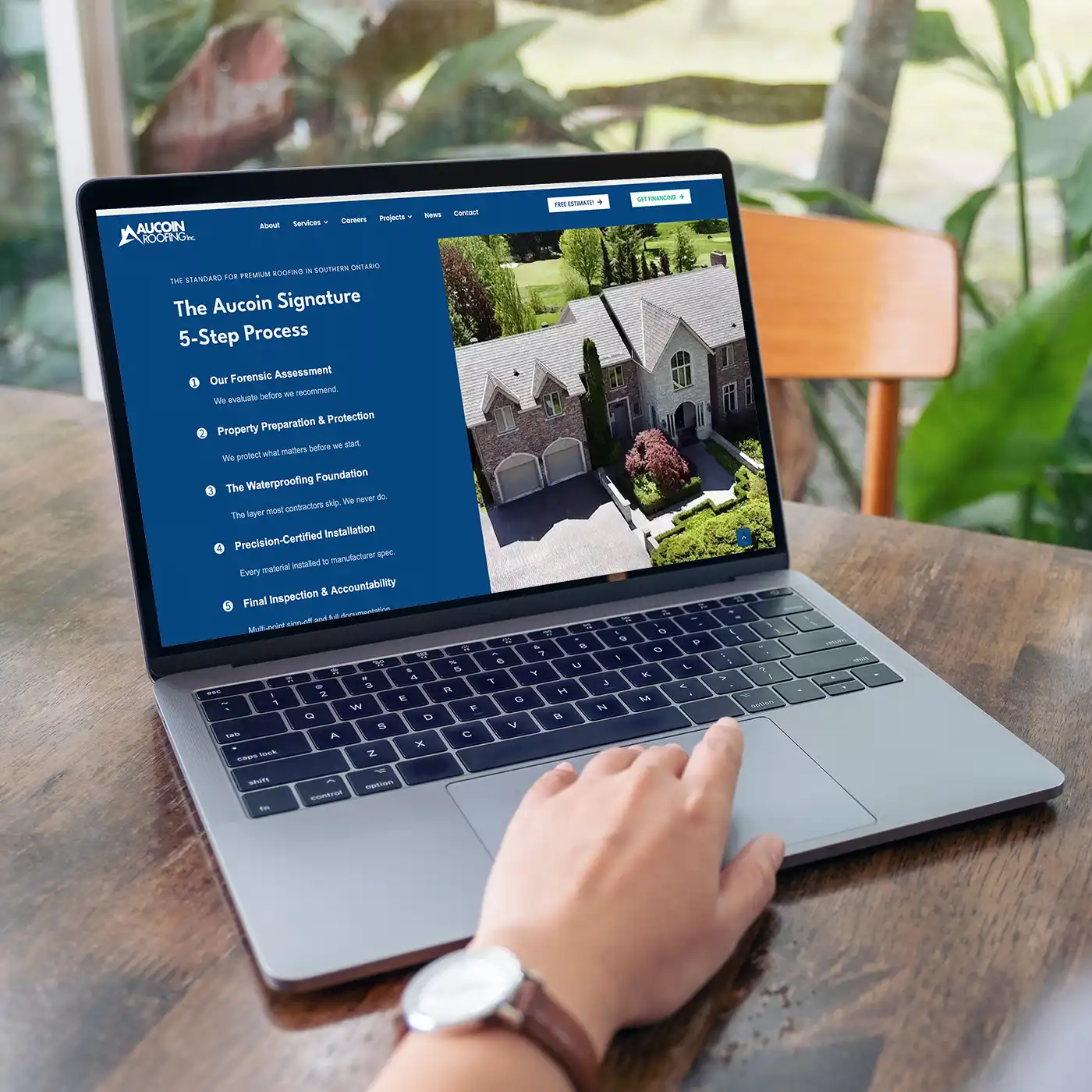 Aucoin Roofing New Website Design